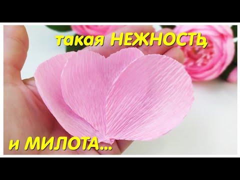 Видео: Делать ИХ ОДНО УДОВОЛЬСТВИЕ 😍 Удивительные Цветы Из Гофрированной бумаги 😍Paper Flover.DIY ideas
