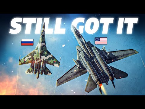 Видео: Слишком рано сняли её с вооружения? F-14B Tomcat против Su-27 Flanker | Цифровой боевой симулятор...