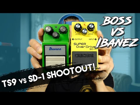 Видео: Boss SD-1 против Ibanez TS-9 | Tube Screamer против Super Overdrive Shootout | Металл