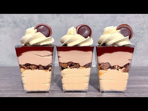 Видео: Десерт в стакане Toffifee - Десерт без выпечки. Очень Легко и Вкусно!