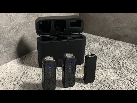 Видео: Обзор беспроводных микрофонов (Wireless Microphone Goojodoq) IOS, Android, Windows