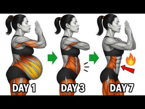 Видео: 30-минутная тренировка пресса стоя 🔥 7-дневный челлендж по избавлению от жира на животе и обретен...