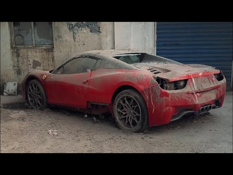 Видео: Восстановление списанного Ferrari 458: сможет ли двигатель снова зареветь?