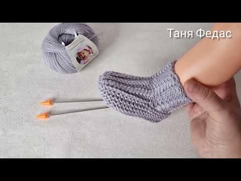 Видео: Новинка! Носочки "Макося " на двух спицах Для самых маленьких#knitting #knittingpattern