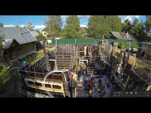 Видео: Опалубка сборка Монолитный цокольный этаж Фундамент часть 11 Building formwork part 11