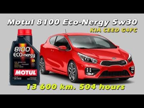 Видео: Motul 8100 Eco-Nergy 5w30 A5 (отработка из Kia G4FC, 13 600 км. 504 м.ч.)