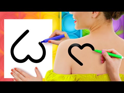 Видео: КТО ПЕРВЫЙ ДОРИСУЕТ, ПОБЕДИТ! || Веселый челлендж с рисованием! Советы и лайфхаки от 123 GO! TRENDS