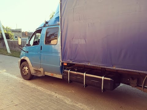 Видео: Установка топливного бака на 250 литров от Бакор. Перевозчик РФ