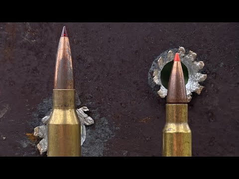 Видео: 338 Lapua против 338 Win Mag: сильно ли отличаются по стали?