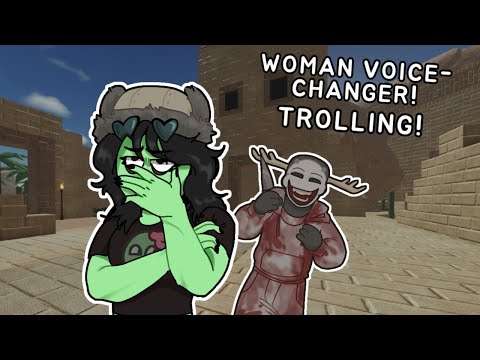 Видео: Изменитель голоса троллит женщину в Evade VC, часть 2! | Смешные моменты ROBLOX