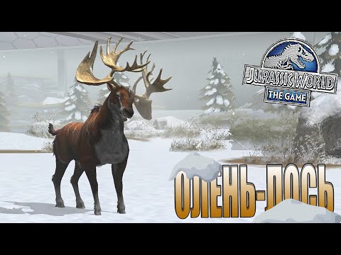 Видео: ОЛЕНЬ-ЛОСЬ В Jurassic World The Game / ПОПОЛНЕНИЕ В МОЁМ КАЙНАЗОЙСКОМ ПАРКЕ (#193)