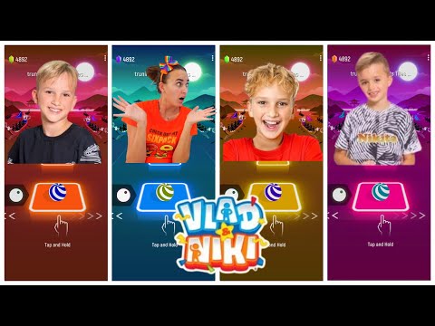 Видео: Влад и Ники - Песня «Танец с гробом» 🎶 Игра «Тайлс Хоп» и «Эдм Раш» 🎮 Кто лучший?