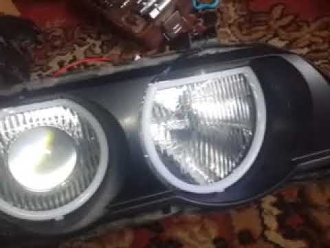 Видео: АНГЕЛЬСКИЕ ГЛАЗКИ & ХОДОВЫЕ ОГНИ BMW X5 Е 53 2002 год АНГЕЛЬСКИЕ ГЛАЗКИ & ХОДОВЫЕ ОГНИ