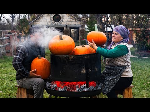 Видео: Приготовление Тыквенной Икры и Макарон | Рецепт деревенской кухни