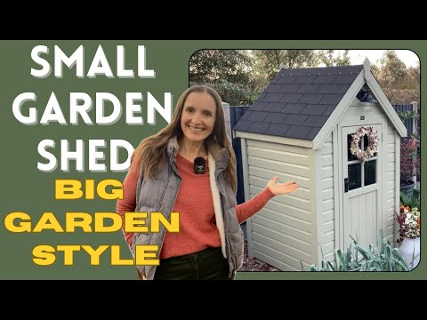 Видео: Небольшой садовый домик с большим стилем | Простая сборка и красивое хранение от The Cosy Shed Co...