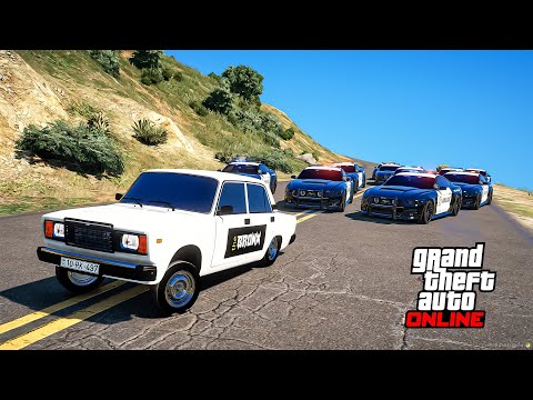 Видео: ЧИТ СЕМЕРКА 2107 УХОДИТ ОТ ПОЛИЦЕЙСКОЙ ПОГОНИ В GTA 5 ONLINE!