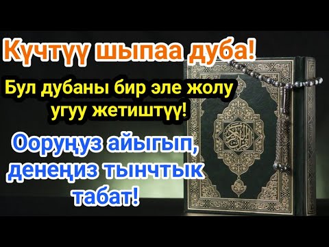 Видео: ЭҢ КҮЧТҮҮ ШЫПАА ДУА! Бардык оорулар айыгат! ТОЛУК ДЕН СООЛУК ЖАНА ТЫНЧТЫК! 🤲