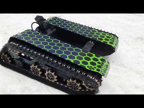 Видео: Кибертанк часть 3! Покраска и покатушки по лесу. Vazar cybertank