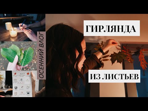 Видео: ГИРЛЯНДА ИЗ ЛИСТЬЕВ, ОСЕННЕЕ БИНГО, ЛЕС