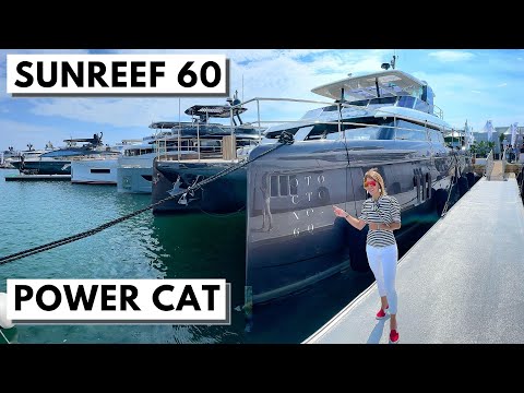 Видео: МИРОВАЯ ПРЕМЬЕРА: 2021 SUNREEF 60 POWER "Otoctone" Luxury Catamaran Charter Yacht Tour