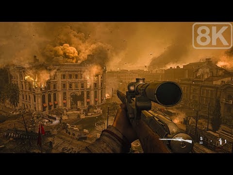 Видео: Осада Сталинграда 1942｜138-я стрелковая дивизия, Красная Армия｜Call of Duty Vanguard｜8K