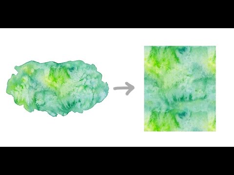 Видео: Создание бесшовных акварельных узоров в Photoshop