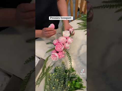 Видео: Soap peonies bouquet in gravy boat dish.   Букет пионов из мыла  в соуснике.