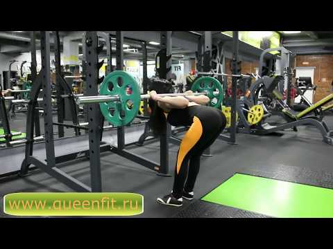 Видео: Наклоны со штангой - техника выполнения