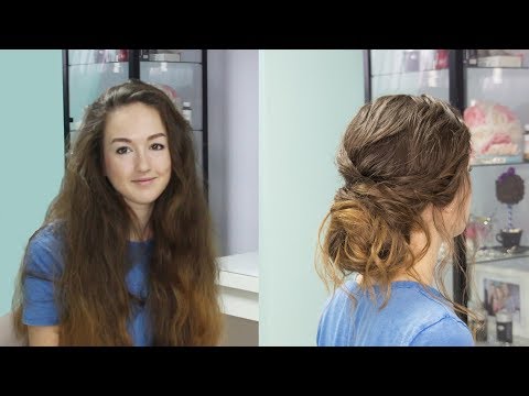 Видео: Компактный пучок для очень длинных густых волос.