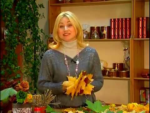 Видео: Мастер-класс: розы из листьев
