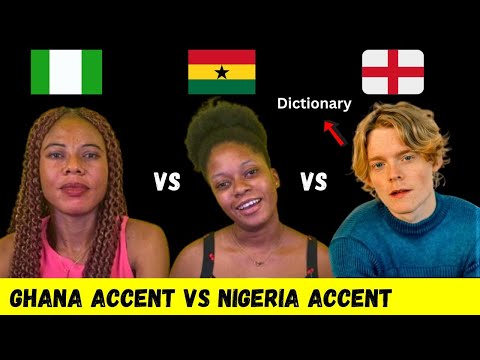 Видео: Английский акцент в Гане против английского акцента в Нигерии.