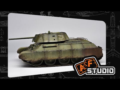 Видео: Т-34-76Э - окончание работы по везерингу [6]