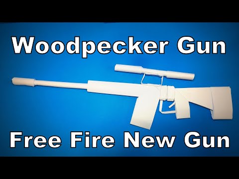 Видео: Оригами Пистолет | Как сделать бумажное Woodpecker из Free Fire