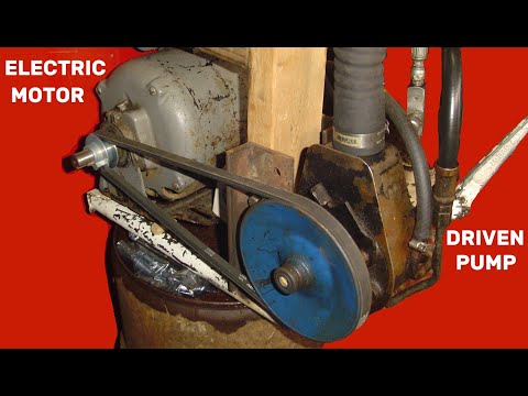 Видео: Автомобильный подъемник с насосом гидроусилителя руля