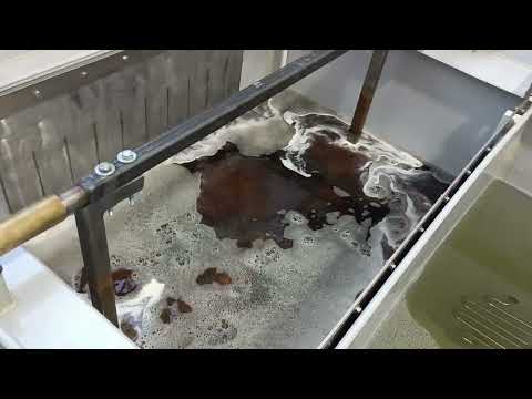 Видео: Лінія цинкування сталі в барабані та на підвісах.