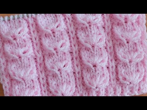 Видео: Тёплый узор спицами для свитера, жилета , шапочки, джемпера.