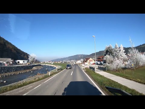 Видео: Едем по деревням Словении: Mislinja, Šmartno pri Slovenj Gradcu, Slovenj Gradec, Šentjanž и др.