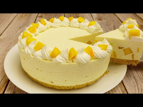 Видео: Персиковый Торт Суфле Без Выпечки 🍑