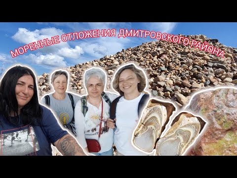 Видео: Моренные отложения Дмитровского района. Кремни, розовые кварцы, унакит(?), хететес.