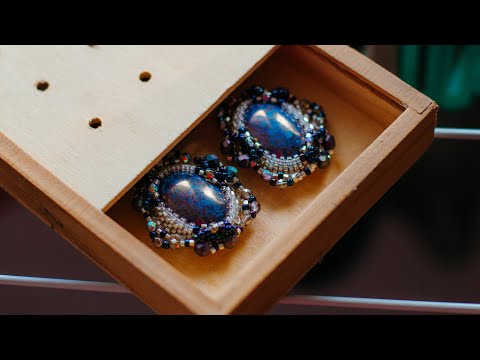 Видео: Оплетаем кабошон 18 х25 мм(Часть 1/2)