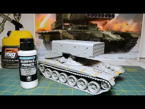 Видео: ТОС-1А "Солнцепек" (Trumpeter) Часть 4