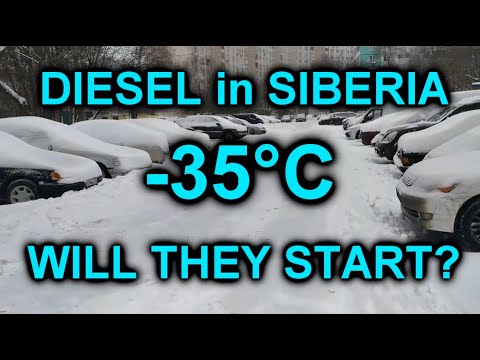 Видео: [SEASON 2] EXTREME DIESEL COLD START compilation | -35*C | s.2 ep.14 | Запуск дизеля в мороз -35