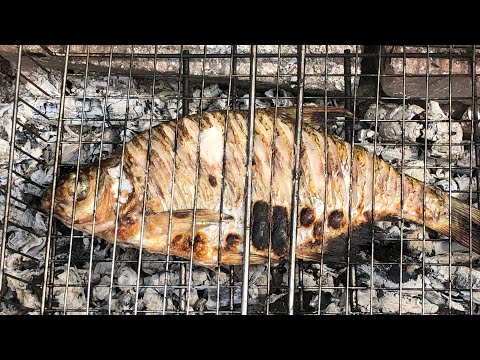 Видео: КУХНЯ ОТШЕЛЬНИКА!!! Рыба запеченная на углях.