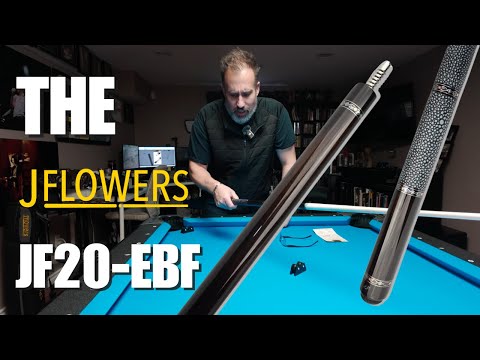 Видео: Обзор бильярдного кия JFlowers JF20-EBF — классический дизайн из черного дерева, обмотка из шагре...