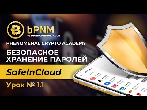 Видео: Урок 1.1 | Безопасное хранение паролей | SafeInCloud