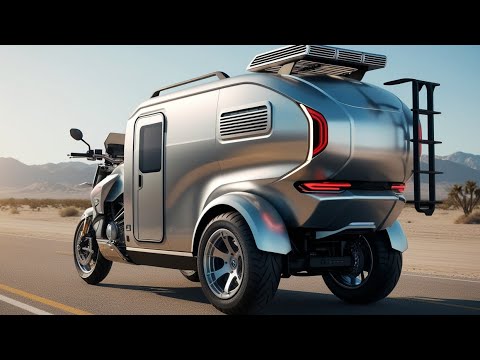 Видео: Футуристический гибрид 2026 — мотоцикл и дом на колёсах в одном! Транспорт будущего уже здесь