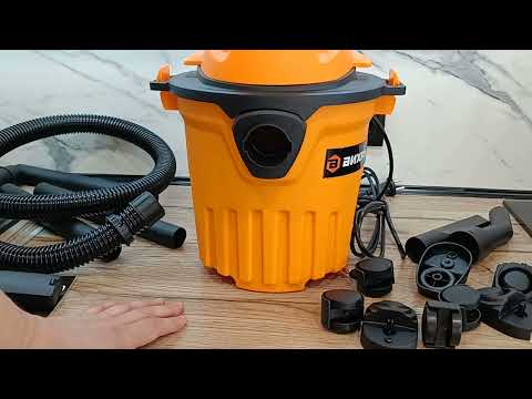 Видео: строительный пылесос Вихрь СП-1400/15