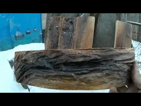Видео: "Древесный скол"-про-модель,полиуретановая форма,гипсовый камень.