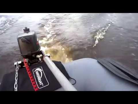 Видео: Лодка Hunter boat 300лт и мотор гольфстрим 2.6cbms