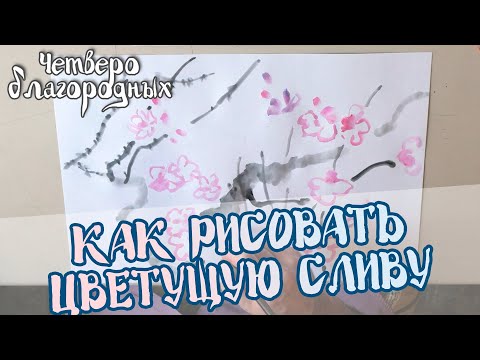 Видео: Как рисовать Цветущую сливу | Урок II